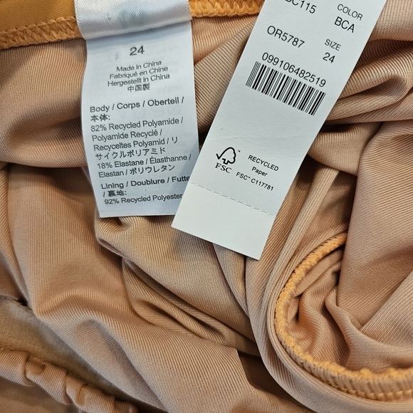 J. Crew Plus Ruched bandeau one-piece swimsuit Size 24 NWT - Picture 9 of 10